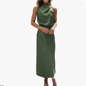 Sleeveless Mock Neck Cocktail Dress